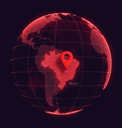 Mapa de atuação da Conecte Advogados no Brasil